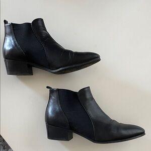 Black Ankle Boots, Aquatalia - Falco boots made in Italy
